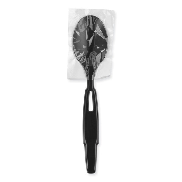 960-PACK OF Cutlery Plastic Dixie Ultra SmartStock Wrapped Heavyweight Teaspoons Refill - Black - 960 Count for Effortless Dining Experience