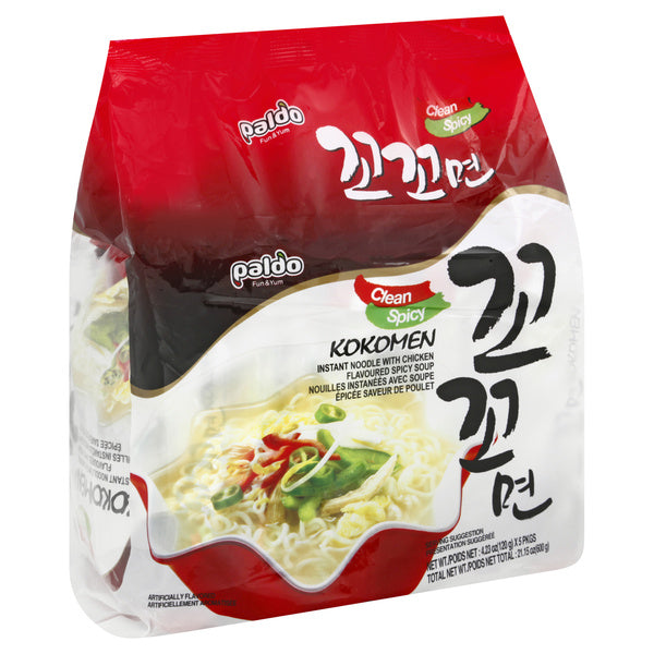 4-PACK OF NOODLE RAMEN CLEAN SPICY KOKOMEN 21.15 OUNCE - CASE OF 4