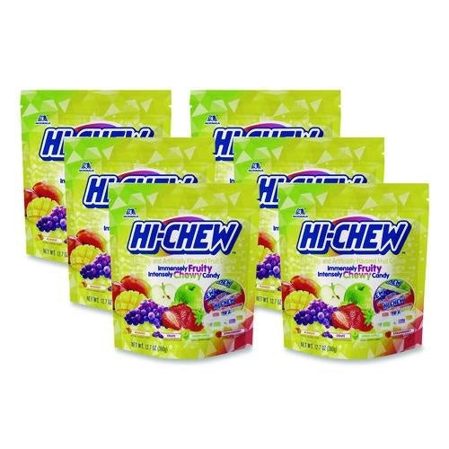 6-PACK OF CANDY FRUIT FRUIT CHEWS, ORIGINAL STAND UP POUCH