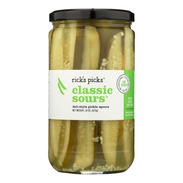 6-PACK OF Pickle Sour Classic Rick's Picks 24 oz
