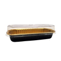1000-PACK OF Rectangular Colored Aluminum Baking Tin with Plastic Lid - B&G