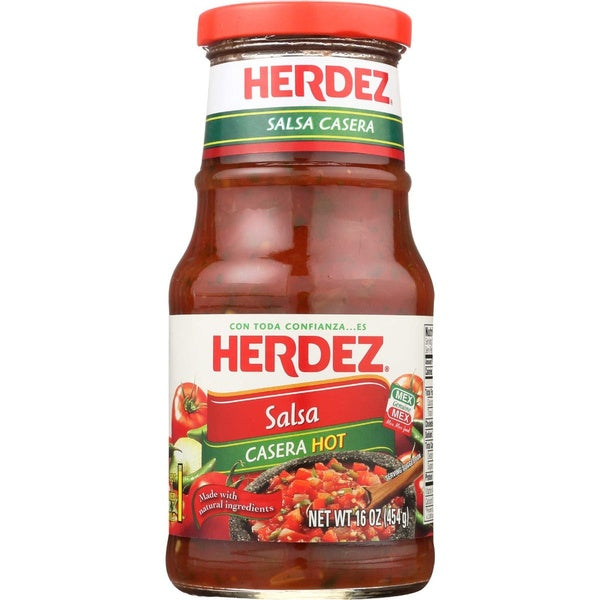 6-PACK OF Salsa Hot Casera Herdez 16 oz