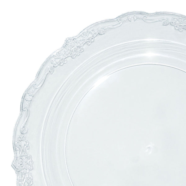 12-PACK OF Plate Salad 7.5" Clear Vintage