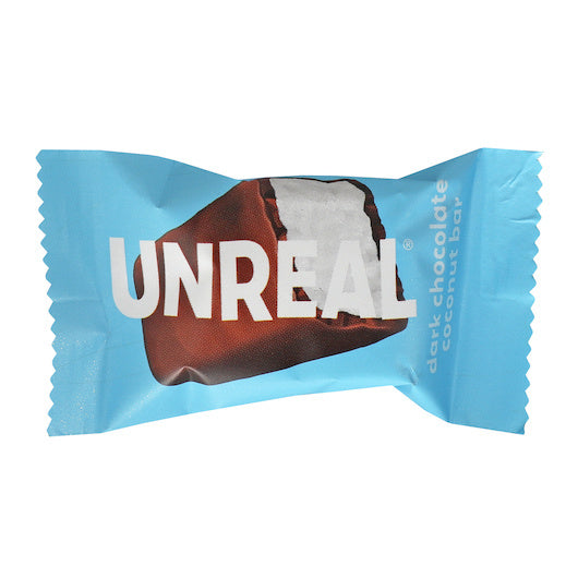 240-PACK OF Dark Chocolate Coconut Bars Unreal Candy, 6 - 40 - 0.53 Oz