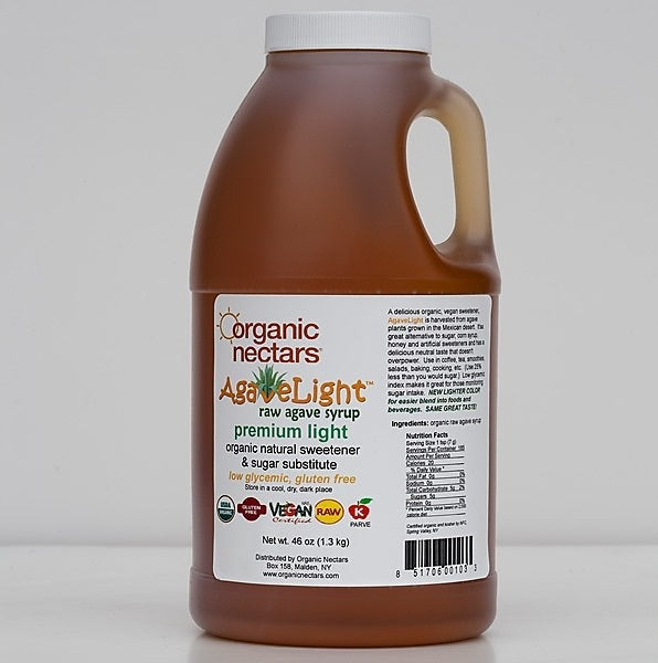 6-PACK OF SUGAR SUB AGAVE SYRUP LT ORG K