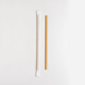 2500-PACK OF Straw Jumbo Wrapped 8.25 in. Vegetable Fiber Agave Biodegradable Marine Biodegradable