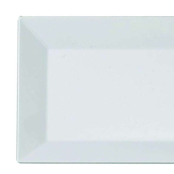 12-PACK OF Plate Dessert 5.5" x 8.5" White Rect.