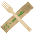 750-PACK OF FORK BAMBOO World Centric 6.7" Premium Bamboo Forks Individually Wrapped | 750 count