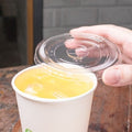 1000-PACK OF Lid Togo Karat Earth PLA Flat Lid for Eco-Friendly 12-22 oz Paper Cold Cup (90mm) - 1,000 pcs