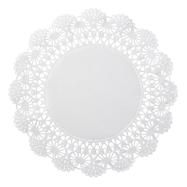 1-PACK OF DOILY LACE 8IN RND WHT CAMBR