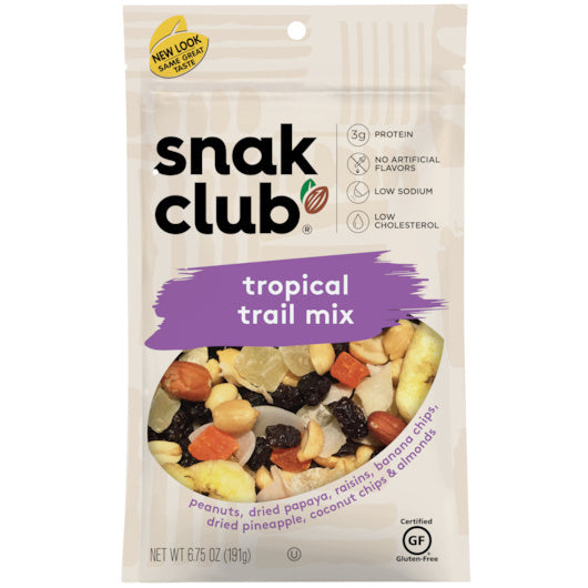 6-PACK OF Tropical Mix Snak Club, 6 - 6.75 Oz