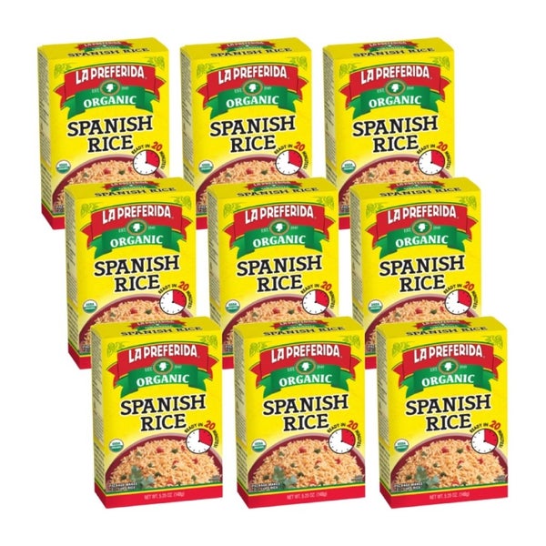 9-PACK OF Rice Spanish Organic La Preferida 5.25 oz