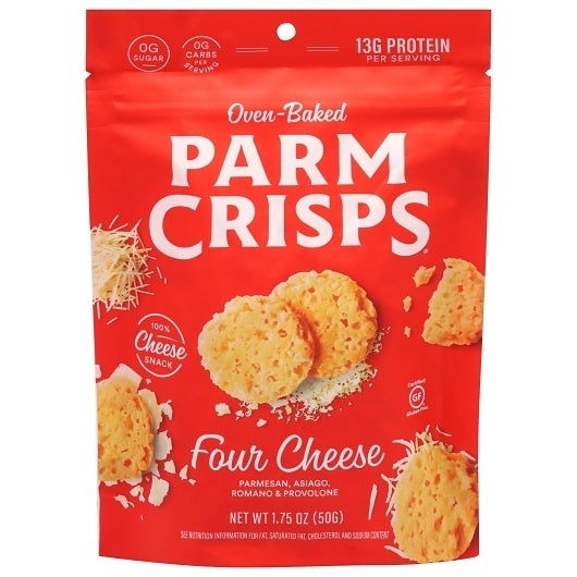 12-PACK OF Cracker Cheese 4 Cheese Parm Crisps 1.75 oz
