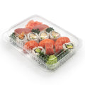 184-PACK OF Container Food 48 oz Compostable PLA Low Profile Multi-purpose Clamshell Containers | Good Natured Products | 184 count