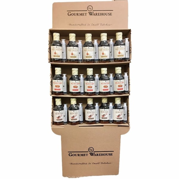 36-PACK OF Marinade Gourmet Warehouse Injectable Marinade Shipper, Gourmet Warehouse