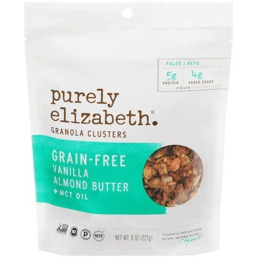6-PACK OF Grain Free Vanilla Almond Butter Granola Purely Elizabeth Snacks, 6 - 8 Oz