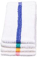 24 CT-PACK OF TOWEL BAR TER WHT GRN CNT STRP