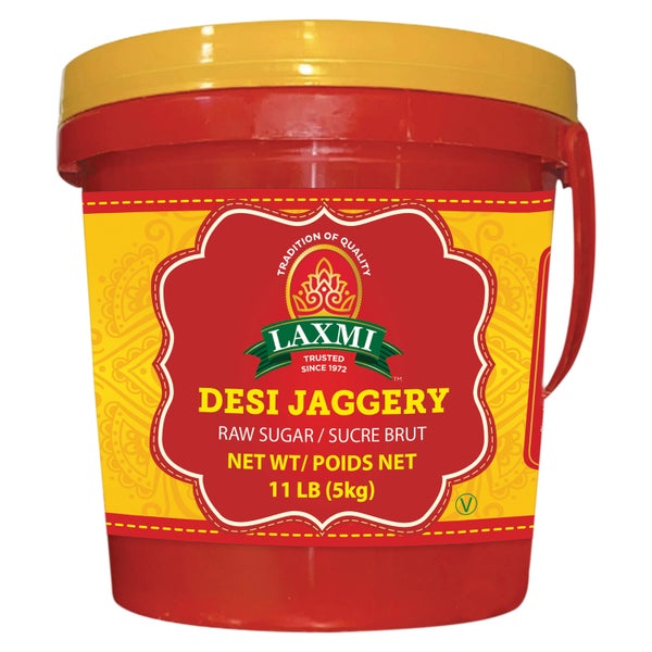 4-PACK OF SUGAR NATURAL LX. DESI JAGGERY 4X11 LB