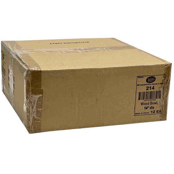 12 CT-PACK OF BOWL WOOD SLD WN RND 14D