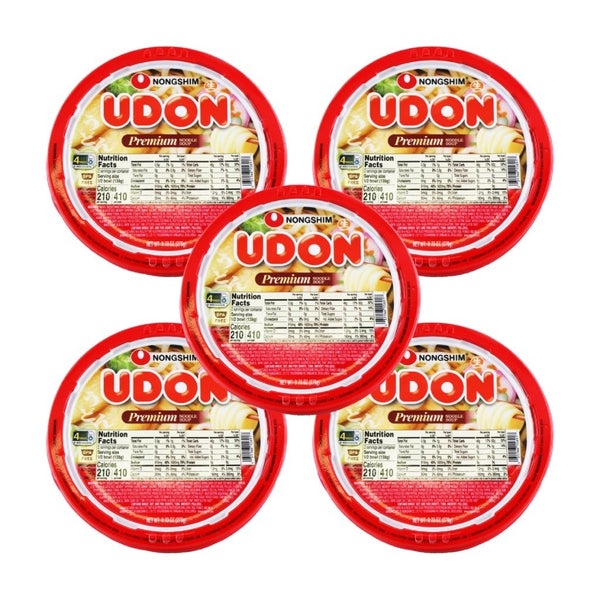5-PACK OF Noodle Udon Intant Bowl Nong Shim 9.73 oz