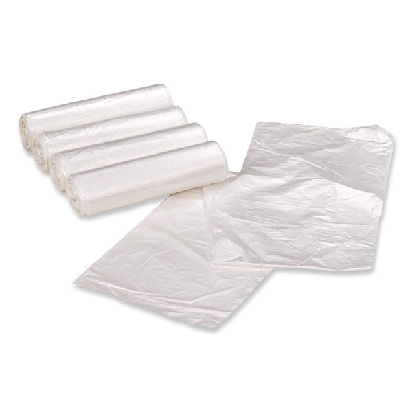 100-PACK OF Earthsense 1507260 Commercial 38 x 58 Inch 1.5 Mil Clear Recycled Can Liners - 60 Gallon Capacity - 100 Count