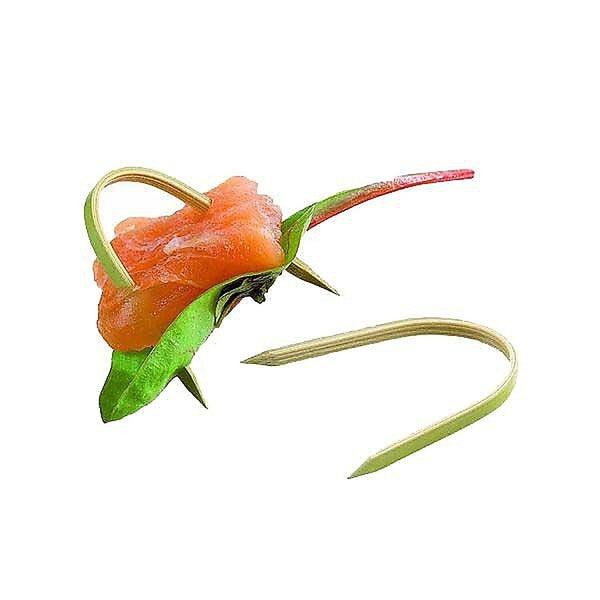 20-PACK OF SKEWER BAMBOO U-SHAPE 1"