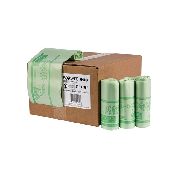 480-PACK OF Trash Liner Compostable 21x25"