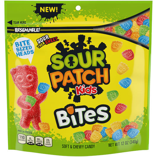12-PACK OF Bites Bag Sour Patch Kids Candy, 12 - 12 Oz