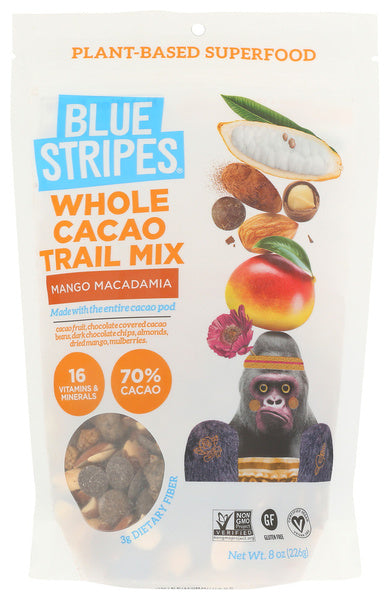 6-PACK OF Snack Mix Blue Stripes 8 oz