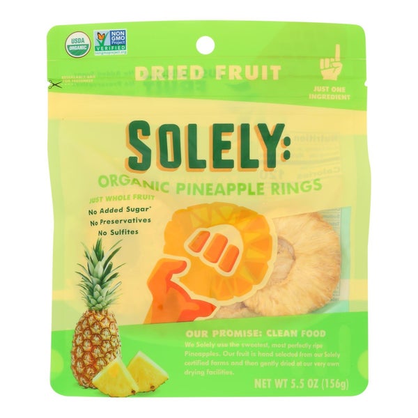 6-PACK OF Pineapple Dried Rings Organic Solely 5.5 oz