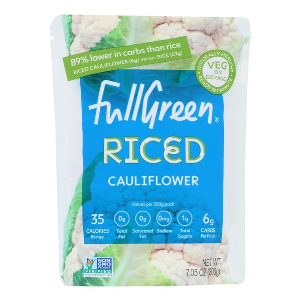6-PACK OF Cauliflower Riced Vegetable Fullgreen 7.05 oz