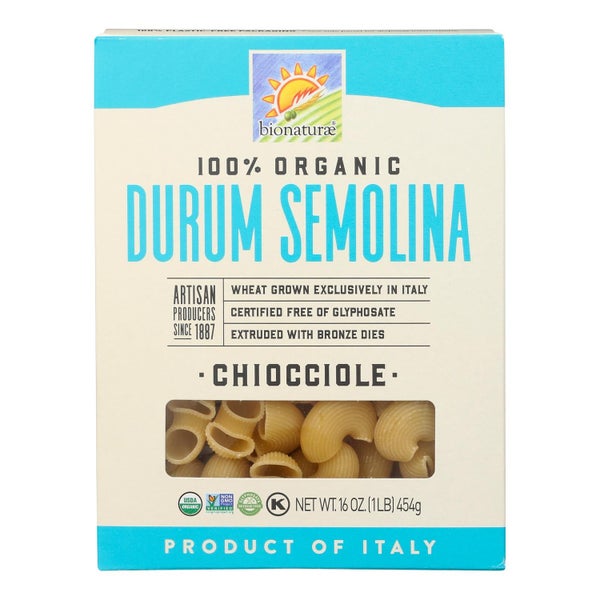 12-PACK OF Pasta Noodle Chiocciole Bionaturae 16 oz