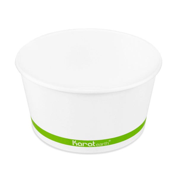 600-PACK OF Container Paper Karat Earth 24 oz Eco-Friendly Paper Food Containers (142mm), Generic Print - 600 pcs
