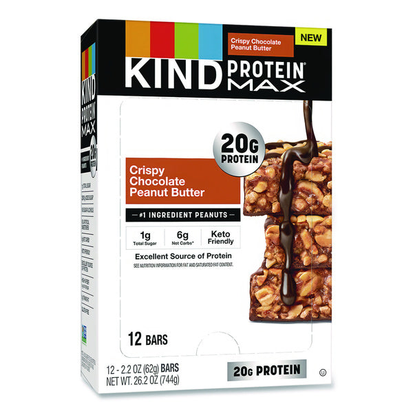 12-PACK OF SNACK BAR CRISPY CHOCOLATE PEANUT BUTTER