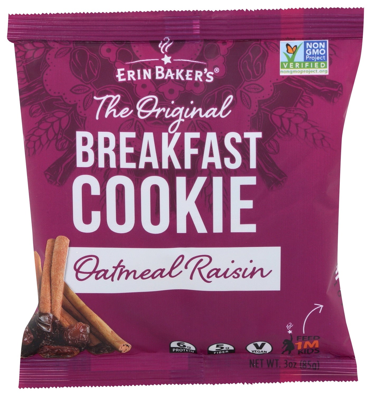 12-PACK OF COOKIE OATMEAL BREAKFAST, RAISIN