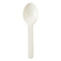 3000-PACK OF SPOON CMPSTBL World Centric 3" Compostable tPLA Mini Tasting Spoons | 3000 count