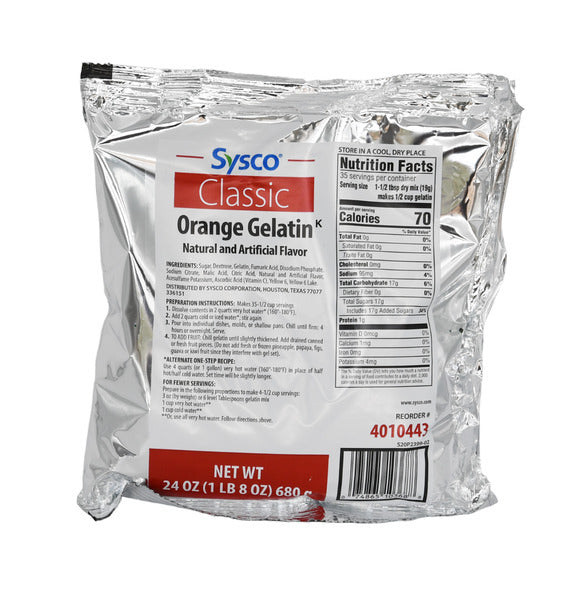 12-PACK OF GELATIN ORANGE