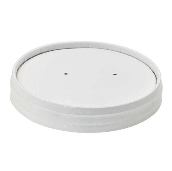 1-PACK OF LID PAPER VENTED WHT