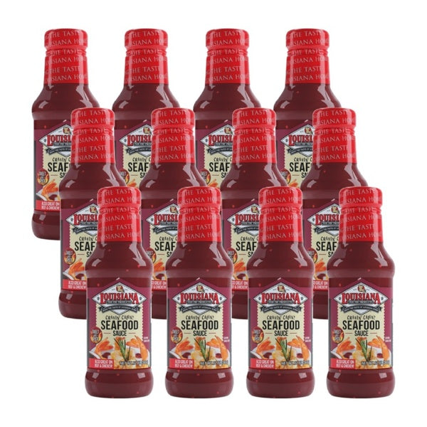 12-PACK OF Sauce Cajun Seafood Louisiana Fish Fry 12 oz