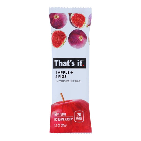 12-PACK OF Bar Fruit Apple & Fig Thats It 1.2 oz