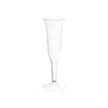 24-PACK OF Glass Plastic 5 oz Champagne Flute