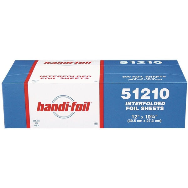 3000-PACK OF Foil Sheet Handi-Foil Interfolded Aluminum Foil Sheets - 10.75 x 12 Inches - 3000 Sheets per Carton for Efficient Food Service