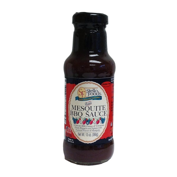 12-PACK OF Sauce BBQ Mesquite Rosie's, Stello Foods