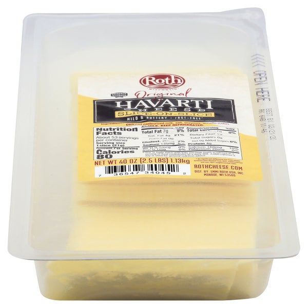 4-PACK OF CHEESE HAVARTI SLI