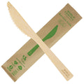 750-PACK OF KNIFE BAMBOO World Centric 6.7" Premium Bamboo Knives Individually Wrapped | 750 count