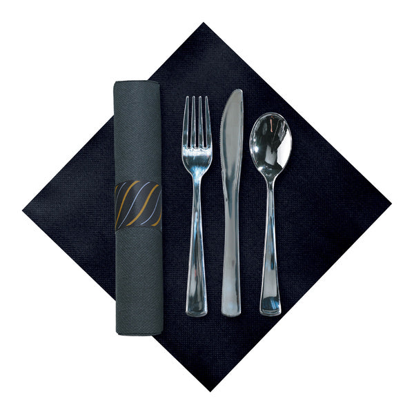 2-PACK OF KIT CUTLERY CTRWRP METALIC/BLK
