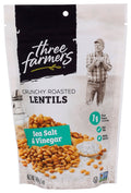 6-PACK OF SNACK CRUNCH ROASTED LENTILS, SEA SALT AND VINEGAR