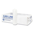 1000-PACK OF Inteplast Group High-Density Commercial Can Liners - 10 Gallon, 8 Micron, 24" x 24" - Natural Color (1000 Count)