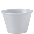 2500-PACK OF Container Condiment SOLO P250N 2.5 oz Translucent Portion Containers - Ideal for Condiments and Medicine (2500/Carton)