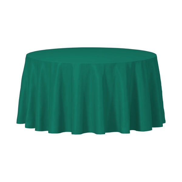 96-PACK OF Tablecover Plastic 84" Green Round